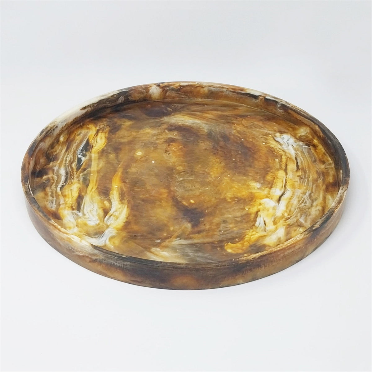 Tortoiseshell Large Round Tray